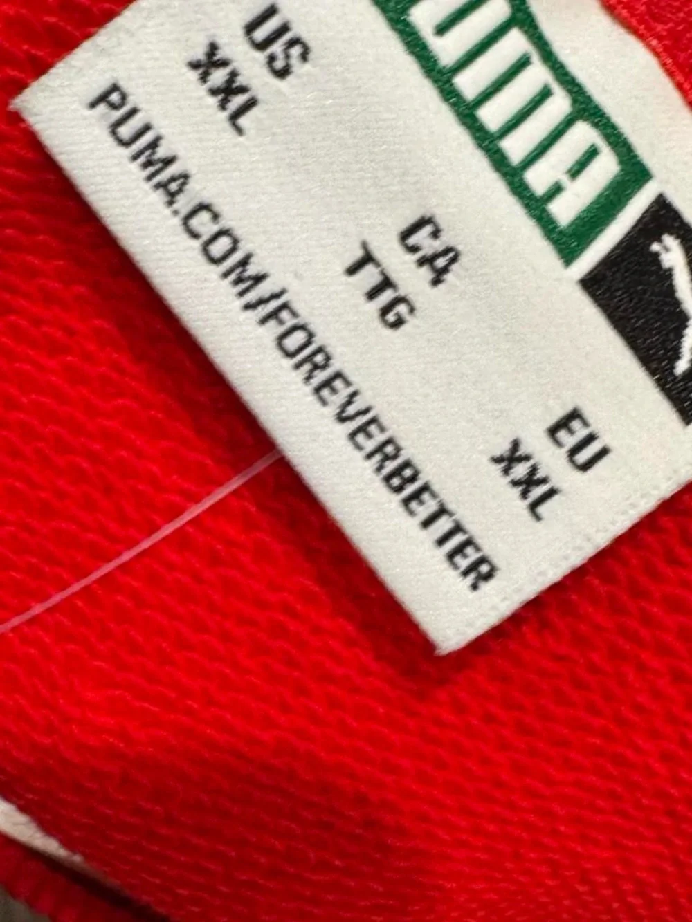 Puma red long sleeve crewneck sweater BRAND NEW SIZE XXL #athleisure #puma #swea